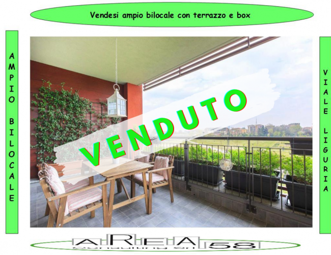 Riferimento V.U.LIG20 - Vendesi ampio bilocale con terrazzo coperto e box in viale Liguria 